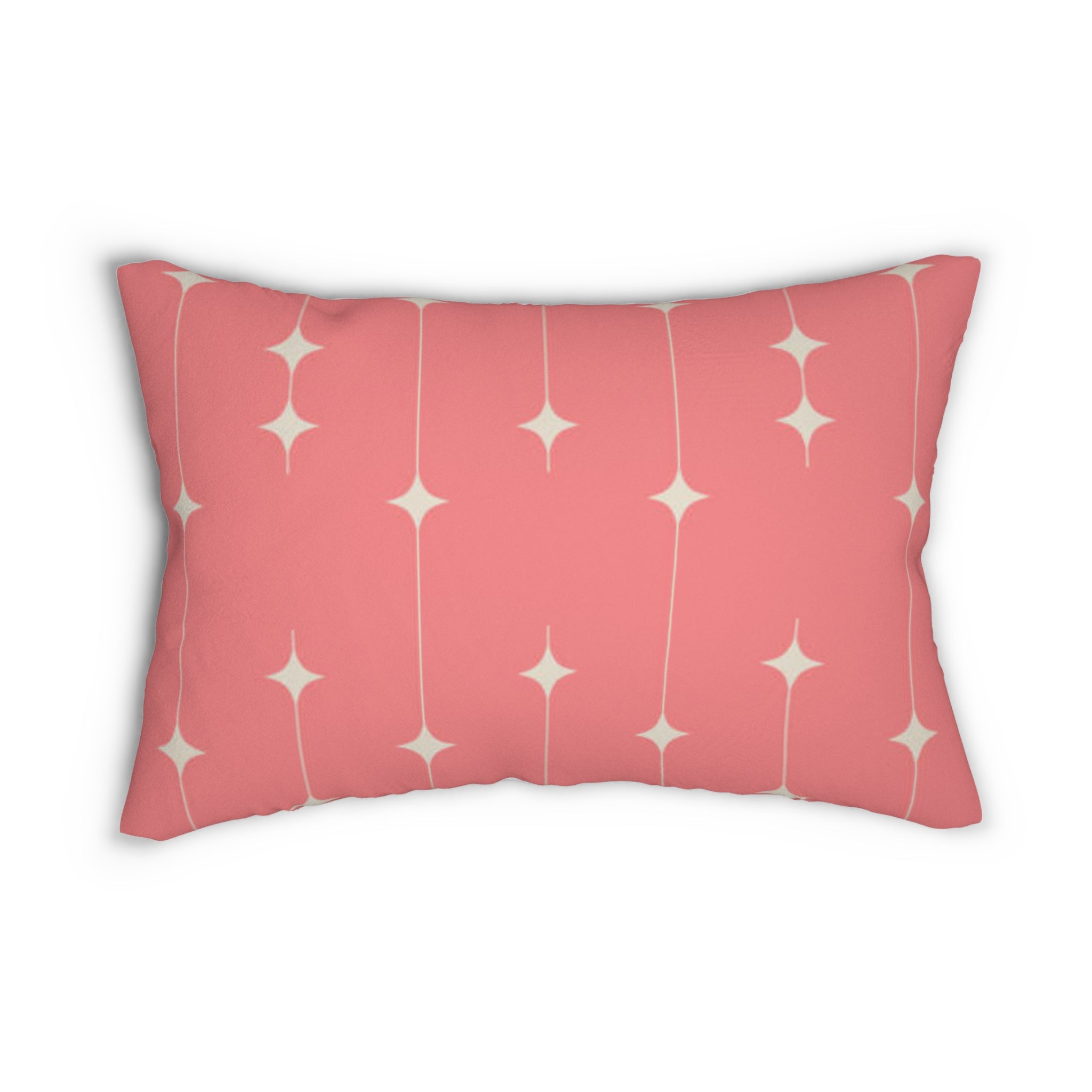 Pink Starburst Lumbar Pillow