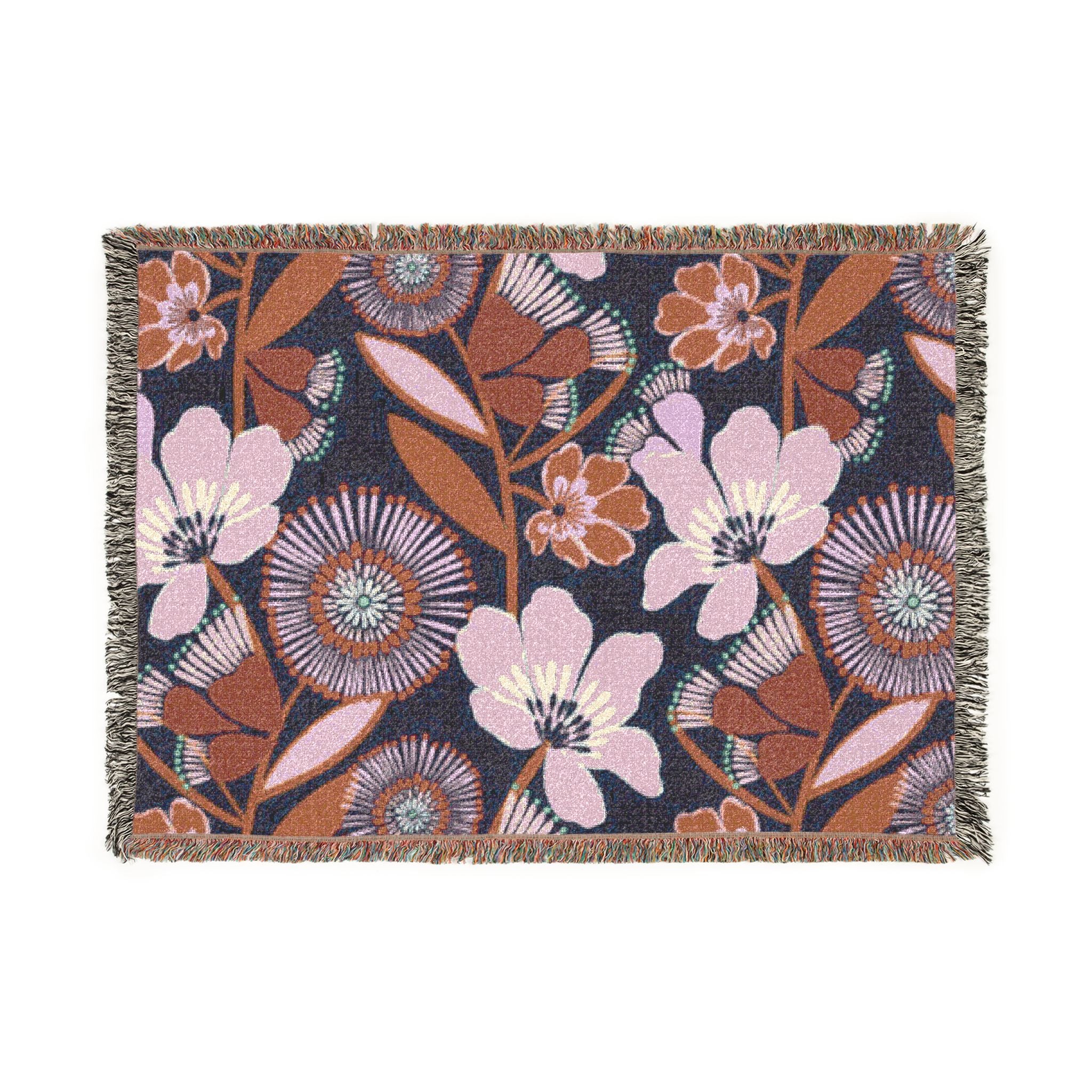 Floral Woven Blanket