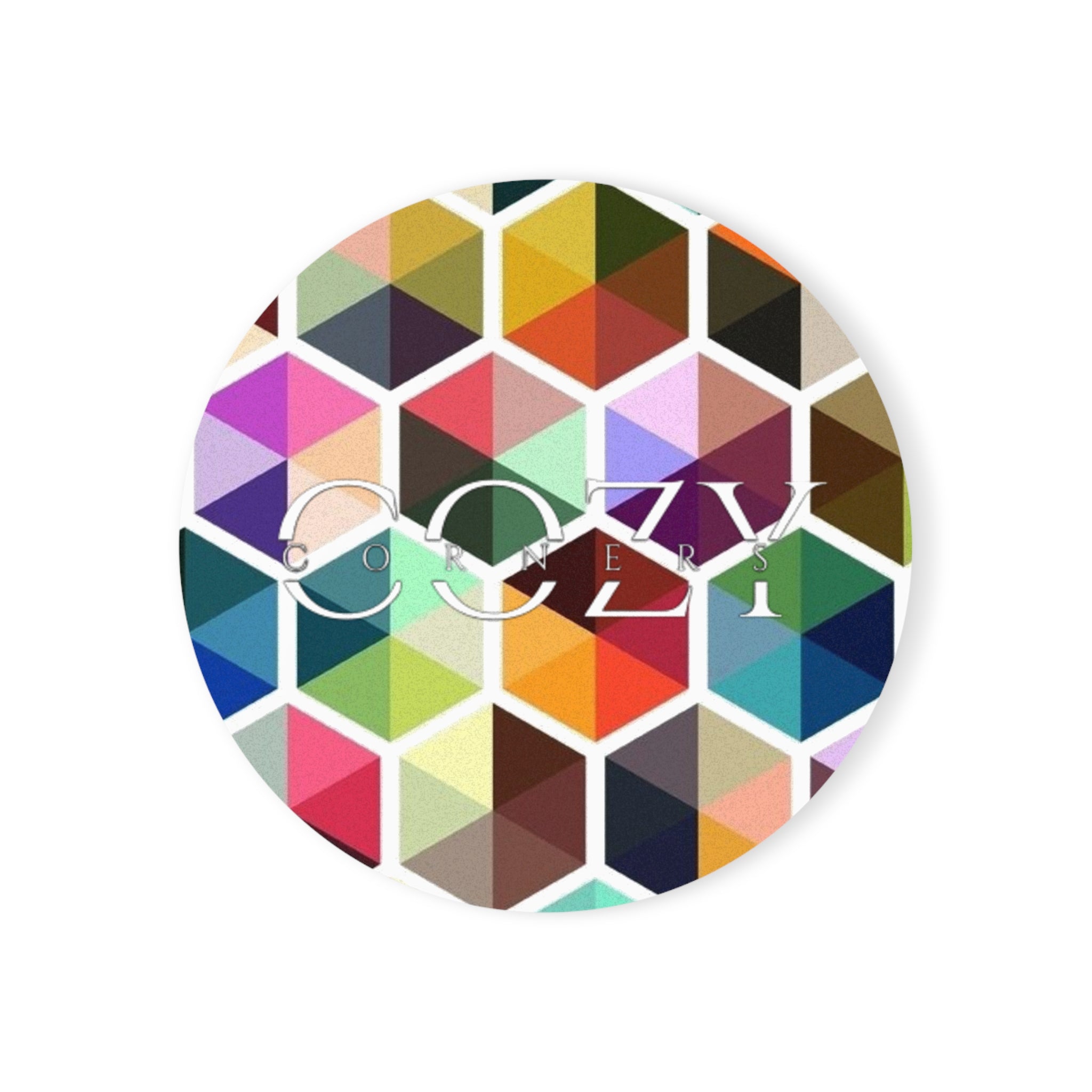 Colorful Monogram Coaster