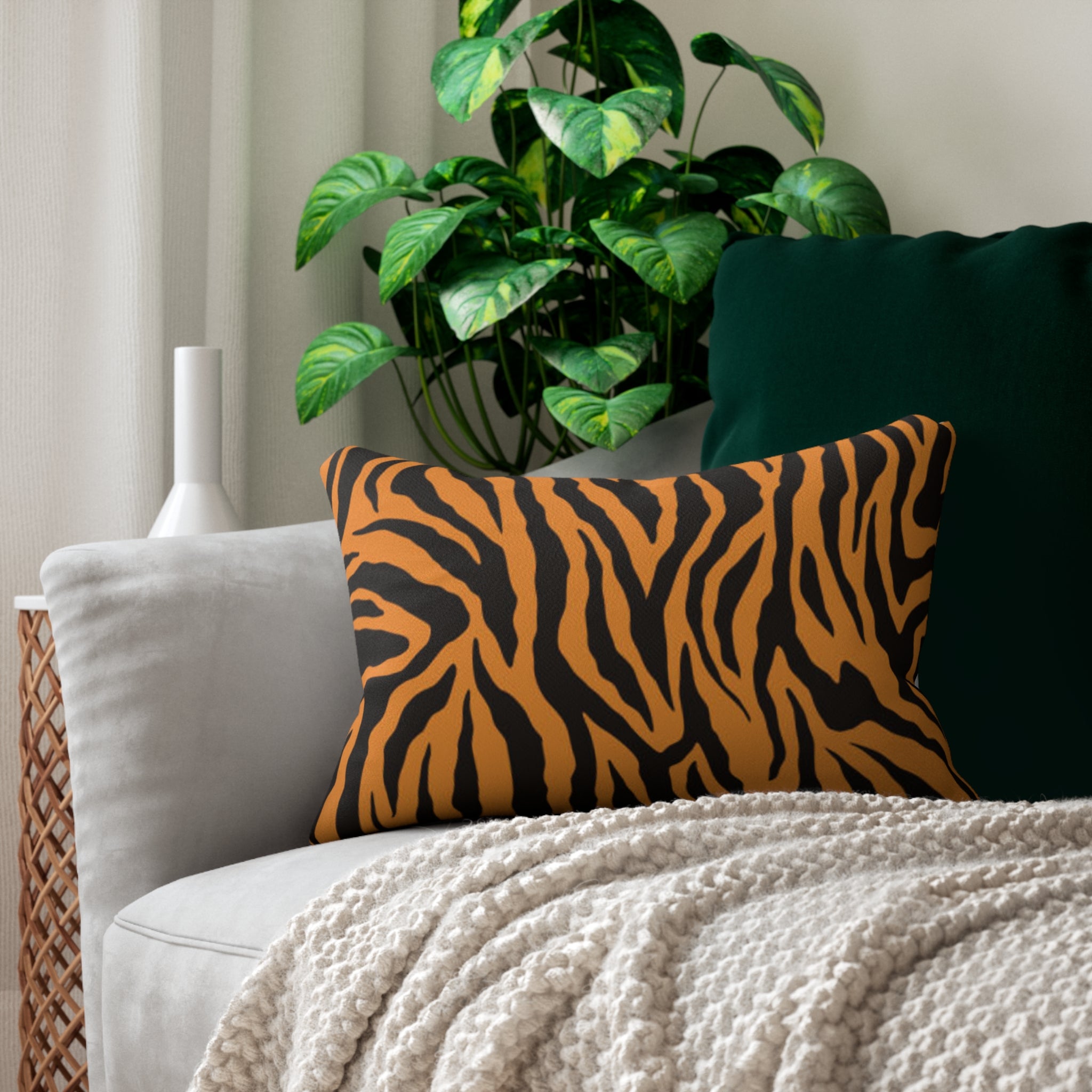 Tiger Stripe Lumbar Pillow