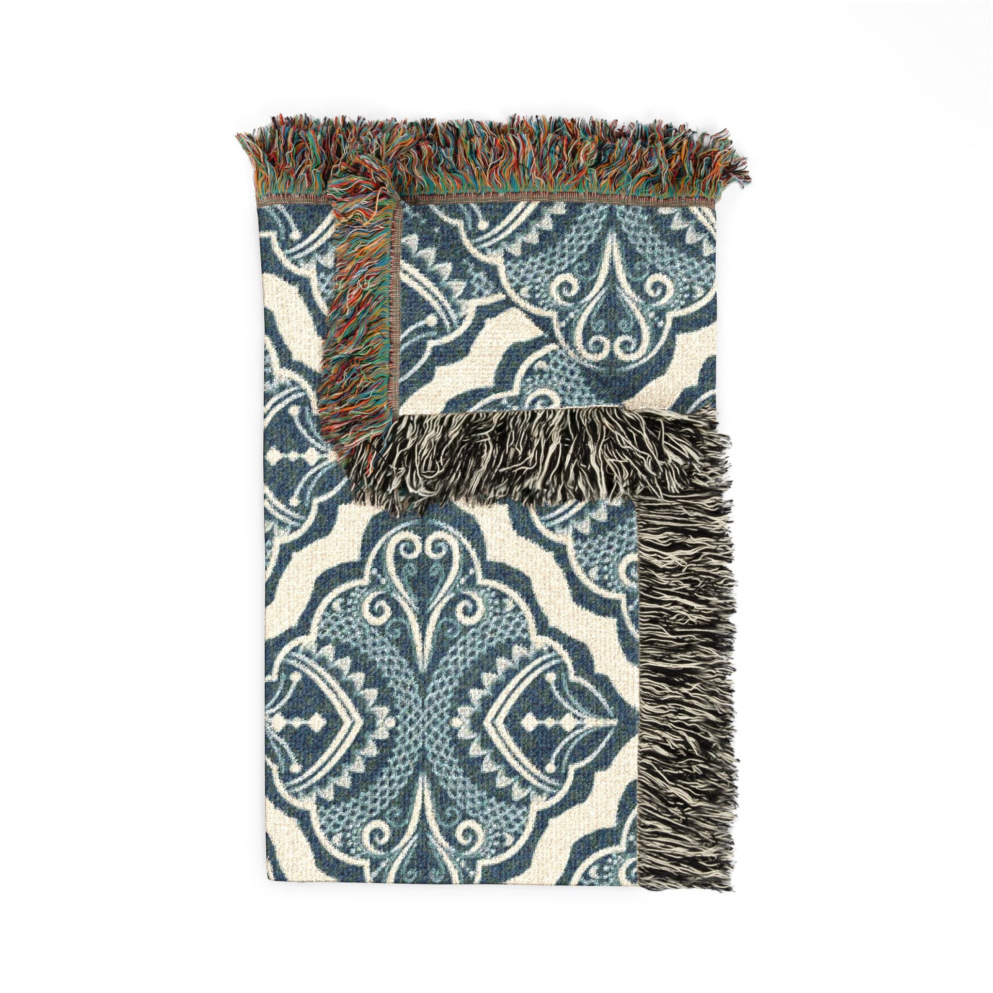 Boho Tile Woven Blanket