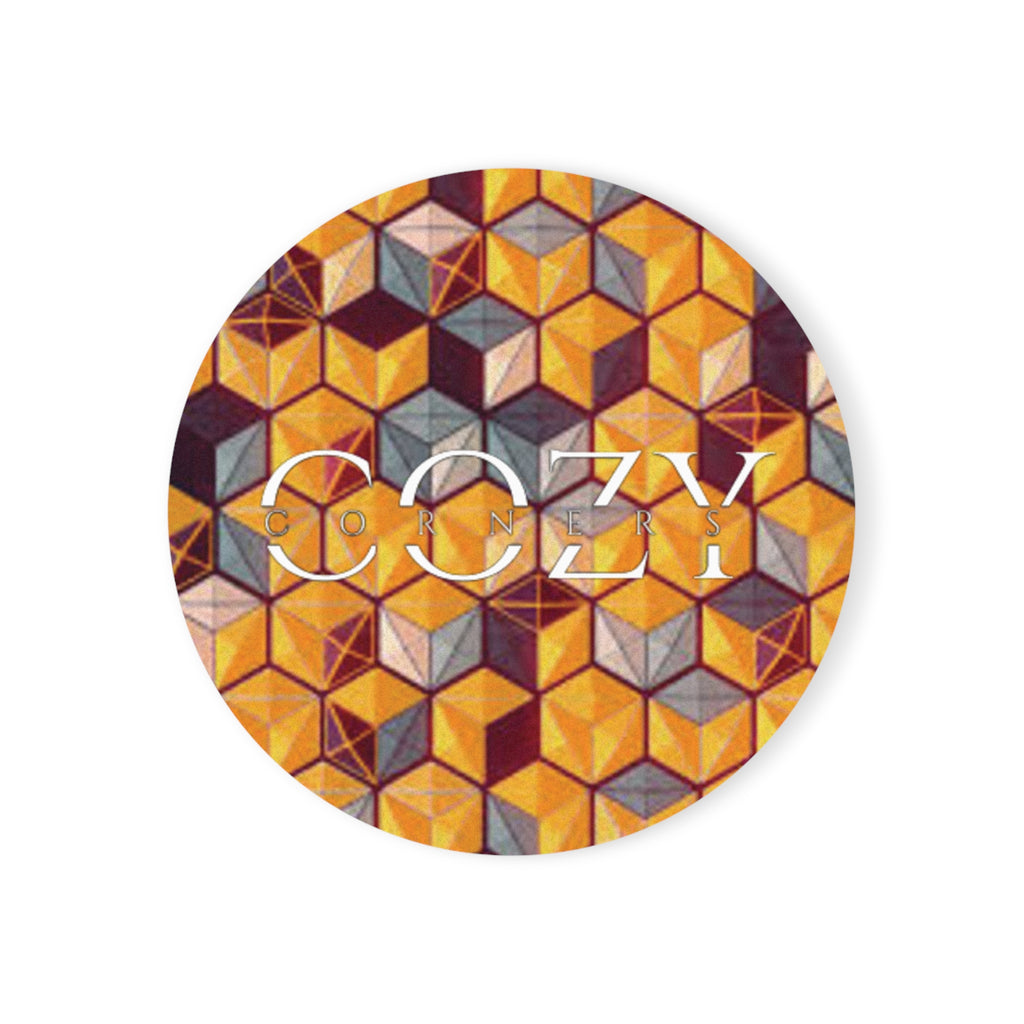 Amber Geometric Coaster