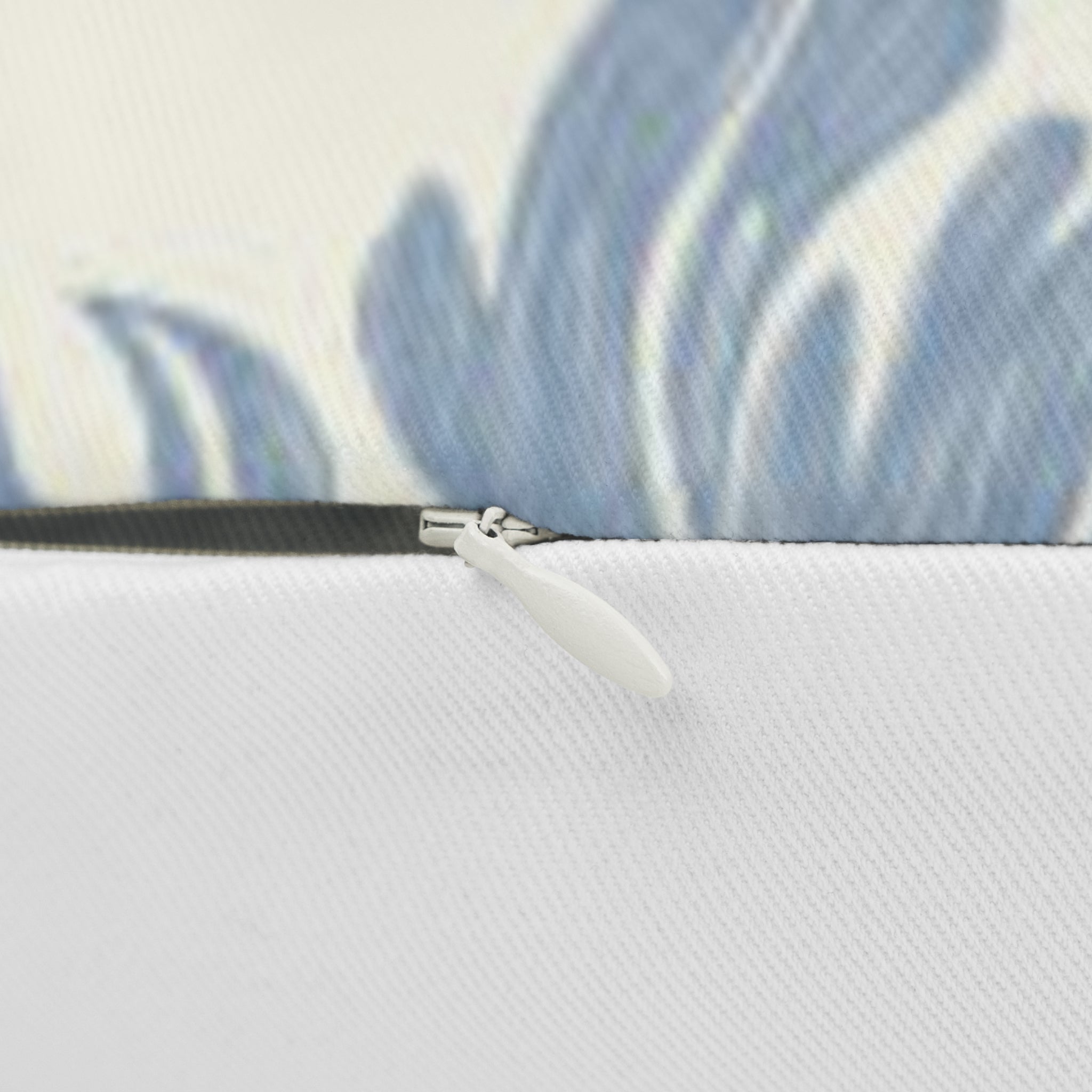 Blue Floral Lumbar Pillow