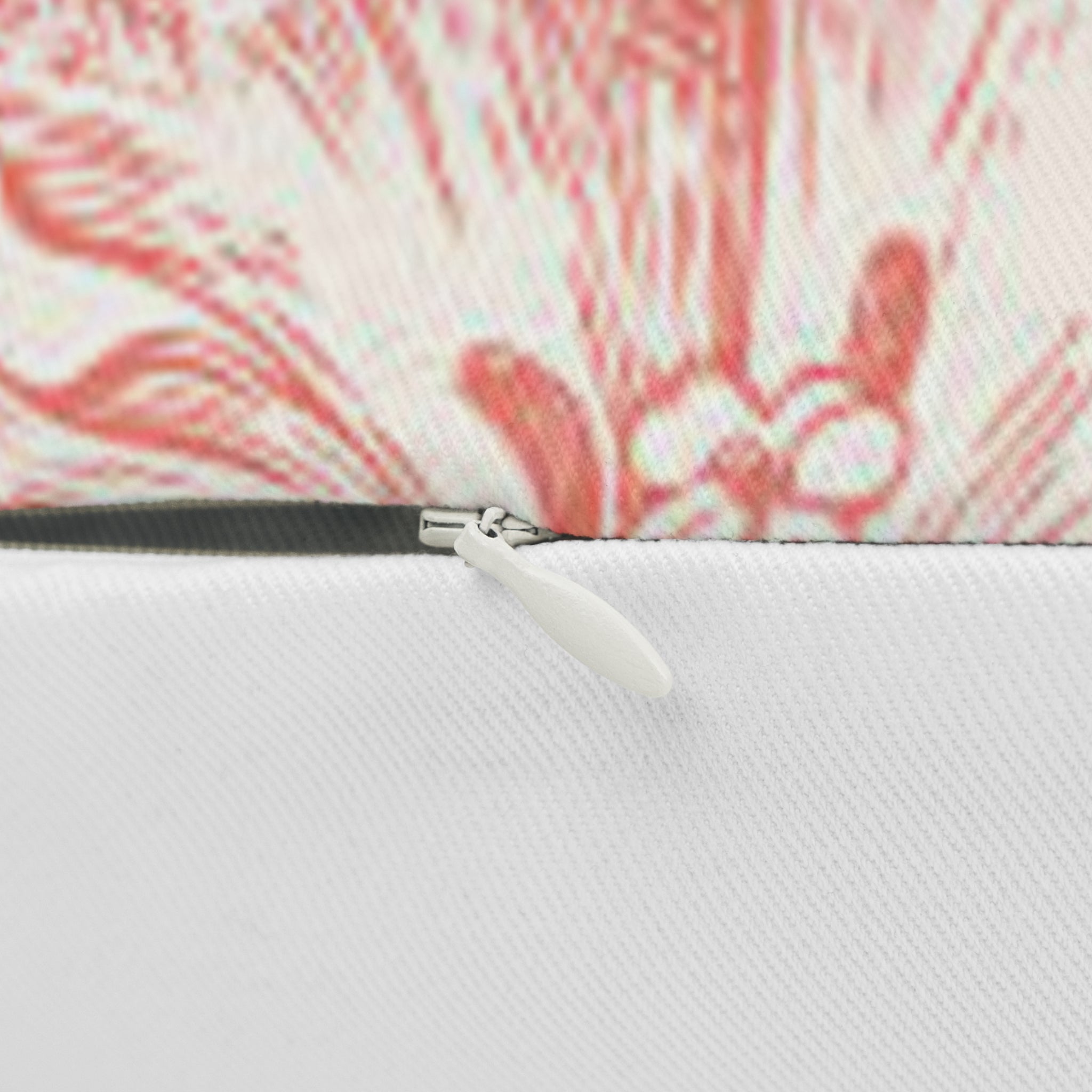 Pink Floral Sketch Lumbar Pillow