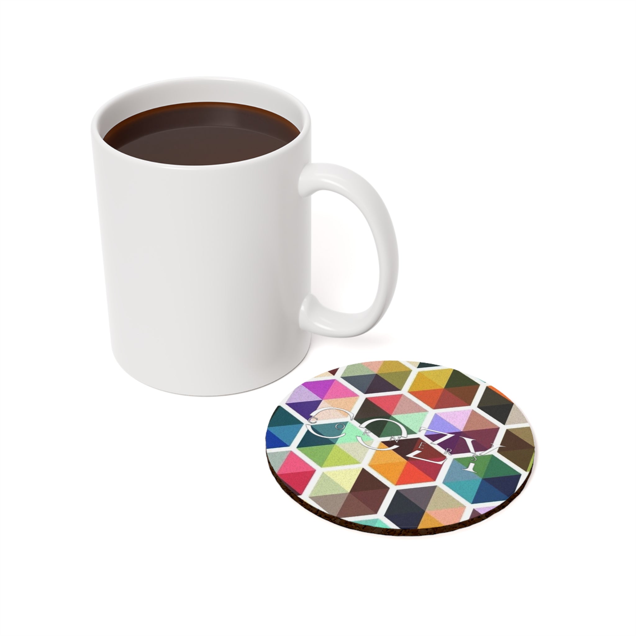 Colorful Monogram Coaster