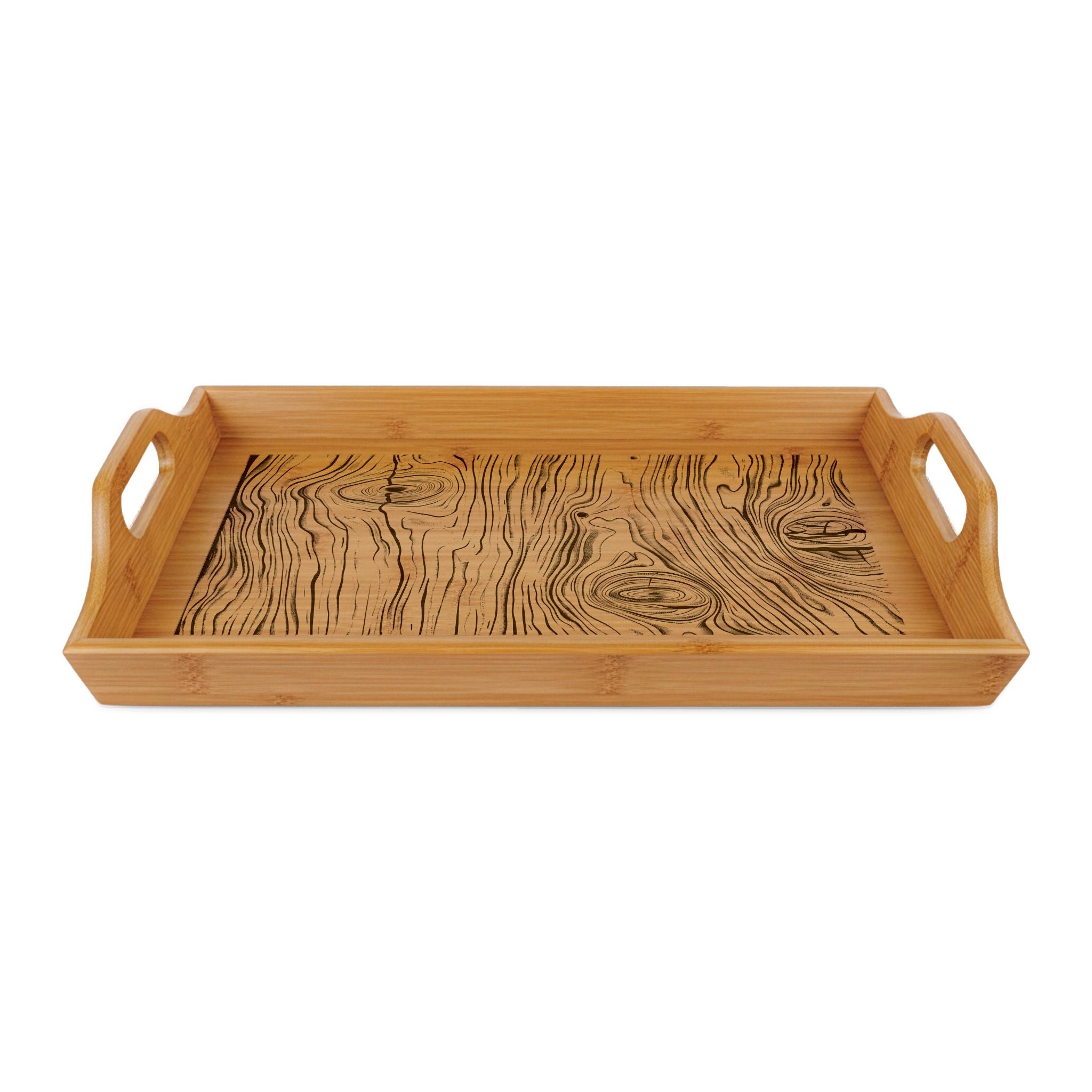 Rustic Woodgrain Candle Tray