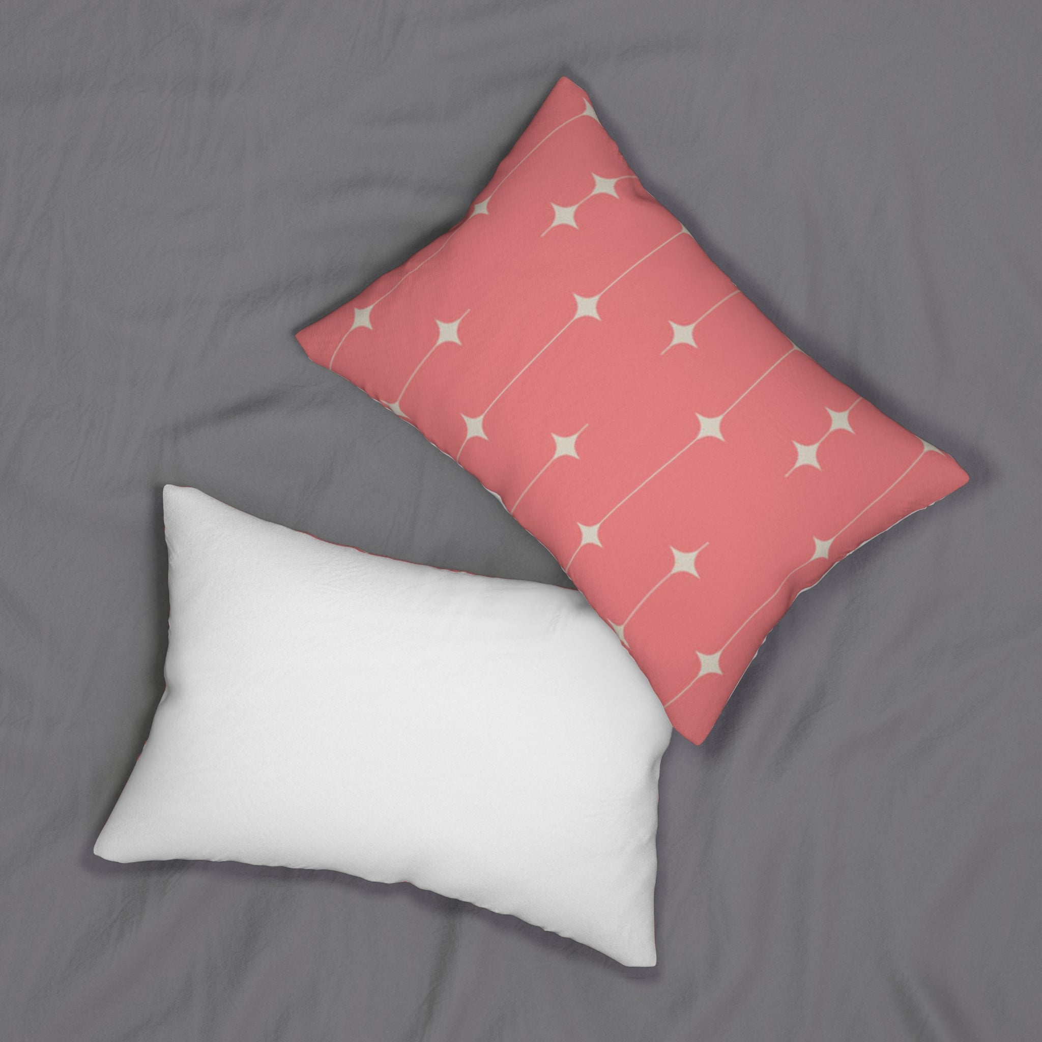 Pink Starburst Lumbar Pillow