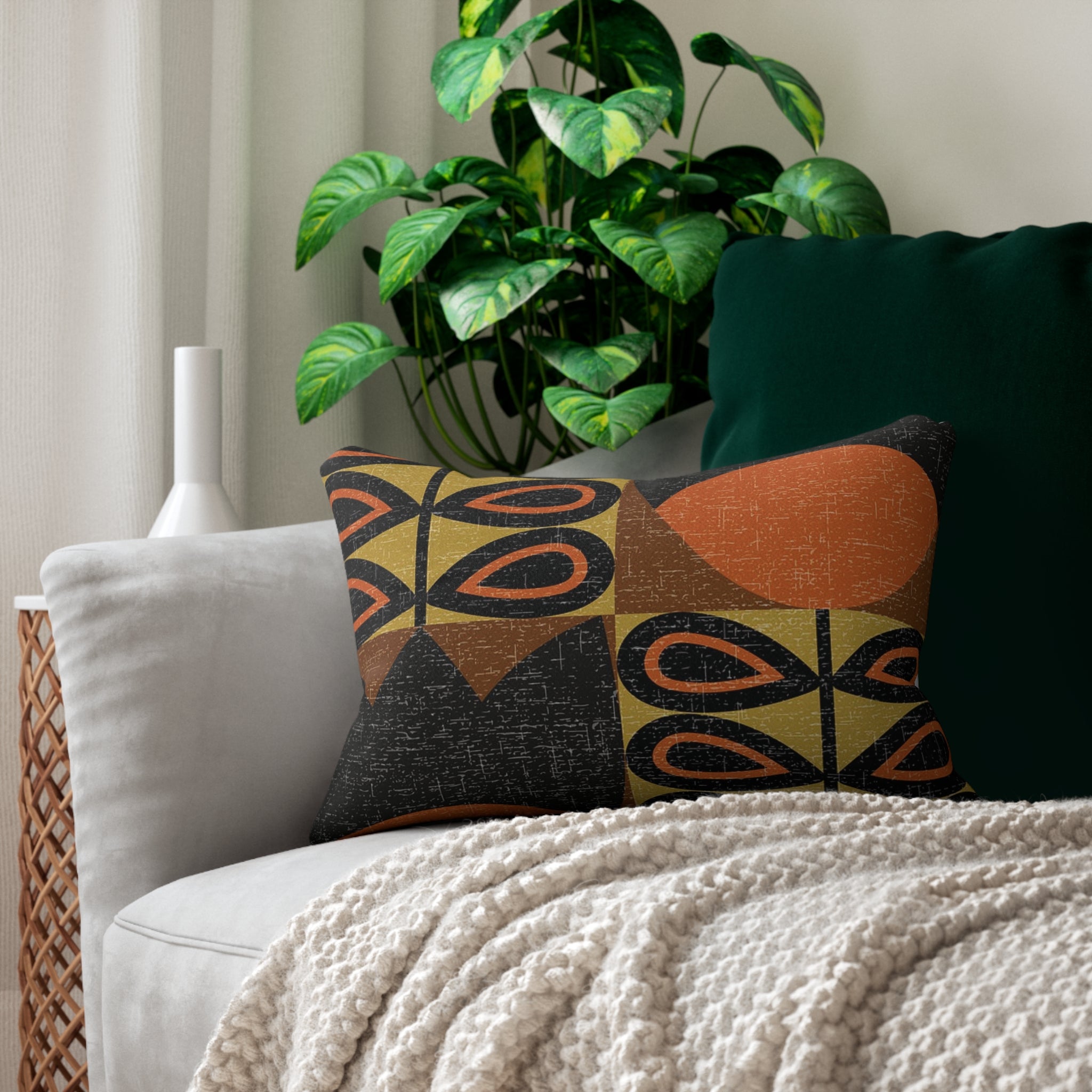 Modern Retro Lumbar Pillow